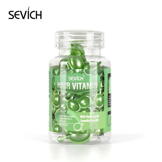 30Pcs Anti Hair Loss Hair Vitamin Capsule Oil Keratin Complex Oil Smooth Silky Hair Serum Hair Mask Repair Frizz Damaged Sevich