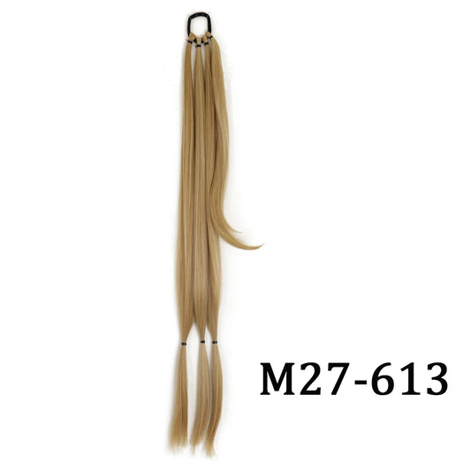 DIY Ponytail Extensions Synthetic Boxing Braids Ponytail Hair Rope For Women High Temperature Fiber Black Brown Ponytail
