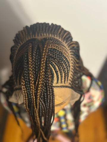 Cornrow Braided Lace Wig