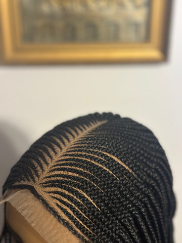 Cornrow braided wig