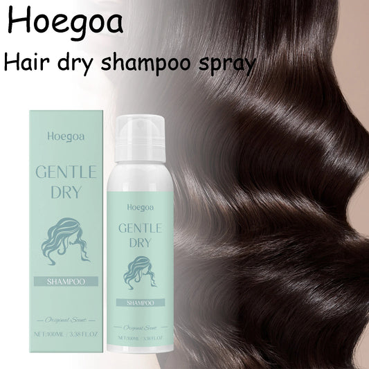 Hoegoa No Rinse Hair Dry Shampoo Spray Oil Control Volumizing Refreshing Fluffy Root Lifting Fresh Scent Hair Dry Shampoo Mist