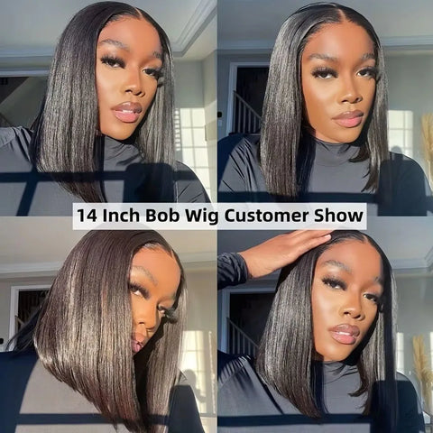 Bob Wig Human Hair Lace Front Wigs Human Hair 100% Human Hair Wigs Hd Transparent 13X4 Straight Lace Frontal Bob Wigs Cheap wigs