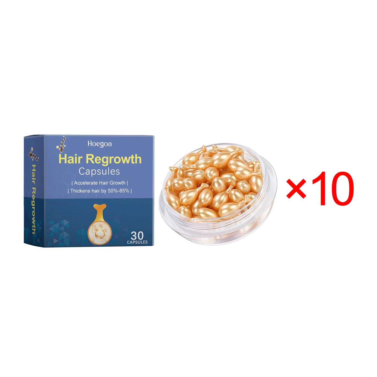 Hair Regrowth Capsules Thickens Accelerate Hair Growth Morocco Essential Oil Soft Moisturizing Scalp Leave-in Hair Care Capsule