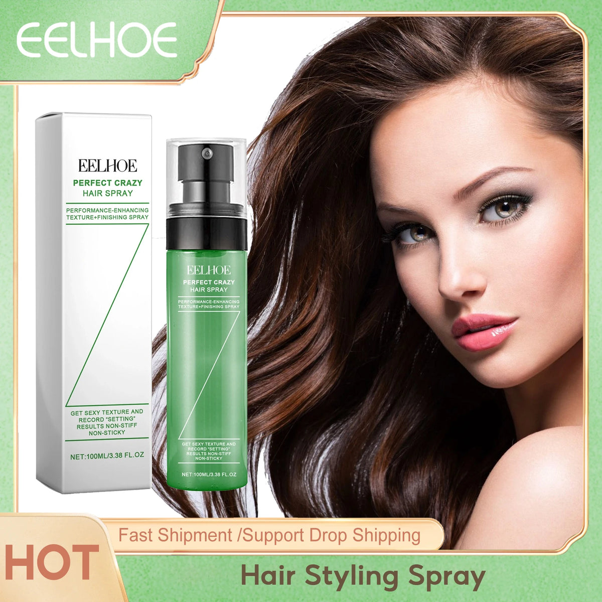 EELHOE No Wash Dry Hair Spray Refreshing Hair Styling Spray Fluffy Hair Care Oil Control Free Air and Fluffy Dry Shampoo Spray