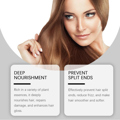 Hoegoa Leave In Hair Conditioner Repair Hair Breakage Reduce Dryness Moisturizing Lasting Fragrance Nourishing Hair Conditioner