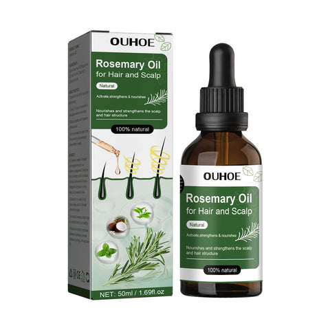 Rosemary Hair Oil Anti Hair Loss Stimulate Hair Growth Nourishing Scalp Strengthen Follicles Purify Scalp Restore Shine Hair Oil