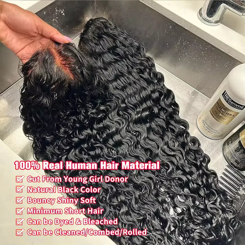 300% Kinky Curly Glueless Wigs Human Hair 4C Edges Afro Curly 13x6 Lace Frontal Wig Pre Cut 7x5 HD Lace Closure Wigs For Women
