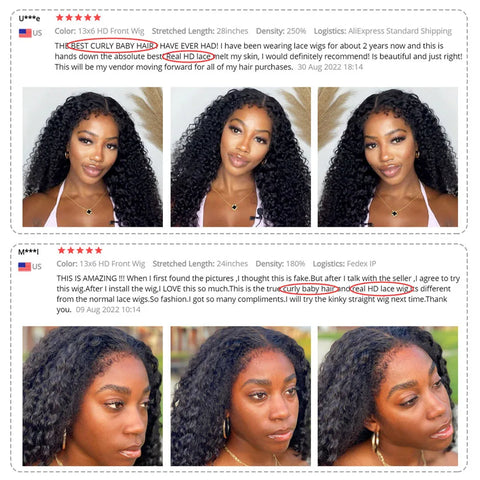 250 Density 13x6 Hd Afro Kinky Curly Wig 100% Human Hair 13x4 4c Edges Frontal Deep Wave Curly Lace Front Wigs For Women on sale