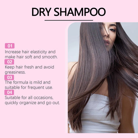 Hoegoa Hair Dry Shampoo Spray Waterless Lasting Styling Oil Control Refreshing Restoring Natural Luster Natural Hair Dry Shampoo