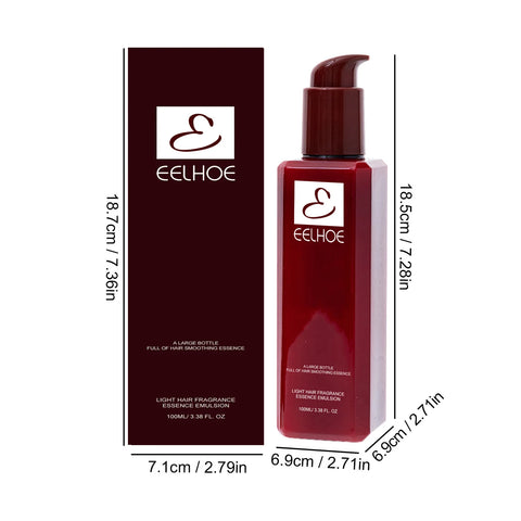 Eelhoe 100ml Hair Smoothing Conditioner Keratin Leave In Improve Dryness Curly Anti Frizz Repair Hair Damage Nourish Scalp Serum