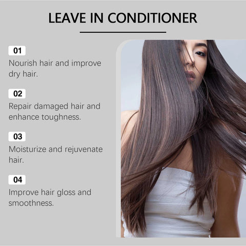 Hoegoa Leave In Hair Conditioner Repair Hair Breakage Reduce Dryness Moisturizing Lasting Fragrance Nourishing Hair Conditioner