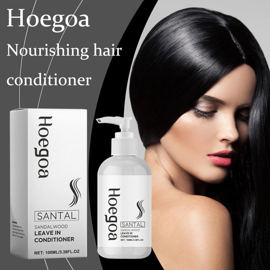 Hoegoa Leave In Hair Conditioner Repair Hair Breakage Reduce Dryness Moisturizing Lasting Fragrance Nourishing Hair Conditioner