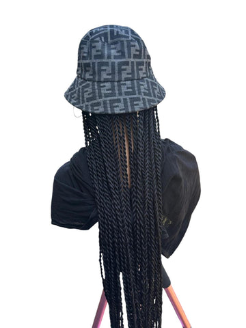 E4- Two Strand Twist Wig with Bucket Cap