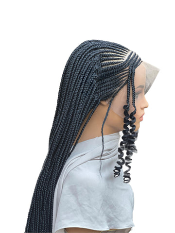 B5- Fulani Braided Lace Wig