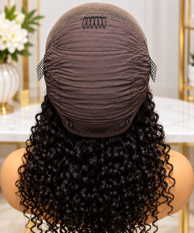 Jerry Curl Virgin Human Hair Transparent Lace Wig- Pre Plucked