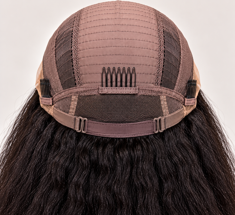 Kinky Straight HD Lace Virgin Human Hair Wig – Pre-Plucked, 250–300% Density