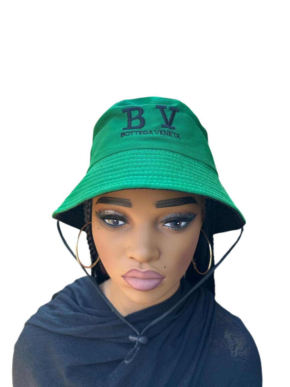 E6- Two Toned Braided Wig with Bucket Cap