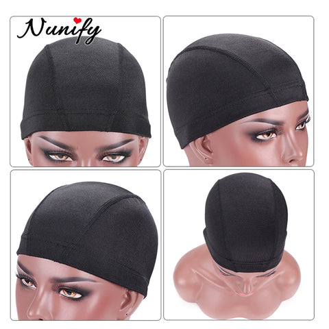 Nunify 1PCS S M L Wholesale Spandex Dome Cap For Bonnet Perruque Black Hairnet Dome Cap Swimming Wig Accessories Wholesale