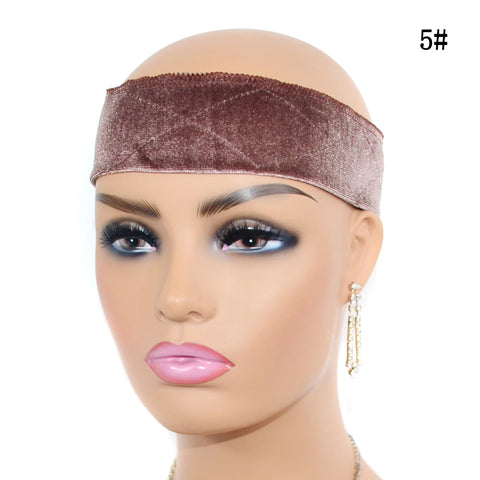 Velvet Adjustable No-Slip Headband Wig Grip Band Secure Fixed Design Hair Accessory for Keeping Wig in Place