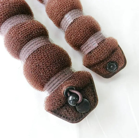 2PCS Hair Bun Maker Donut Magic Foam Sponge Easy Big Ring Former Hair Styling Tools Accessories For Girls Hair Donut Braider