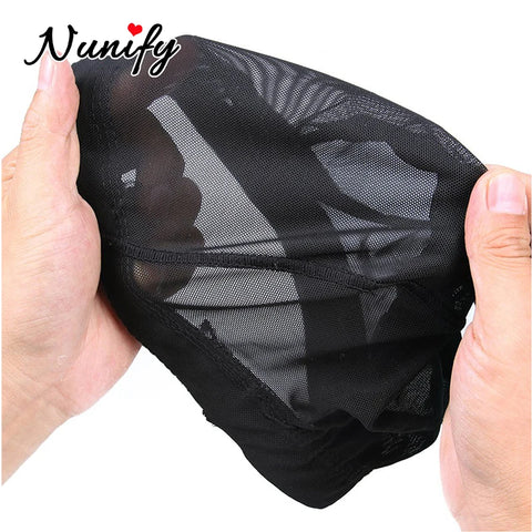 Nunify 1PCS S M L Wholesale Spandex Dome Cap For Bonnet Perruque Black Hairnet Dome Cap Swimming Wig Accessories Wholesale