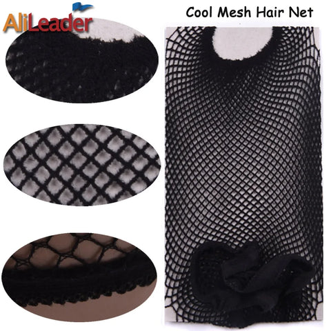1/2/5Pcs Nylon Hair Net Good Quality Wig Hair Nets With Elastic New Fashion Hairnet Mesh Wig Caps For Women Open Ended Wig Cap