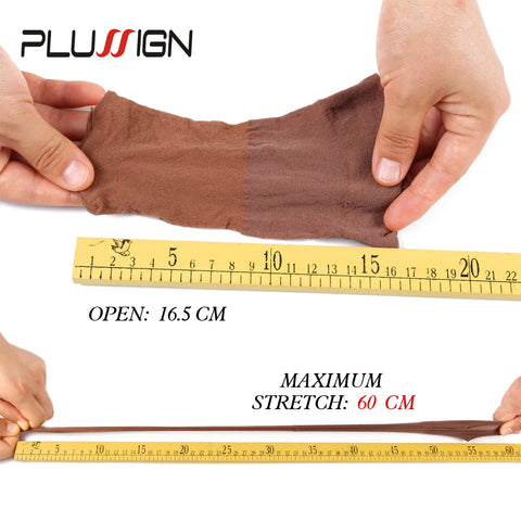 Plussign 1Pack 2Pcs Hair Wig Cap Wholesale Brown Stocking Wig Caps Professional Package Hair Net Blonde Dark Brown Hairnet