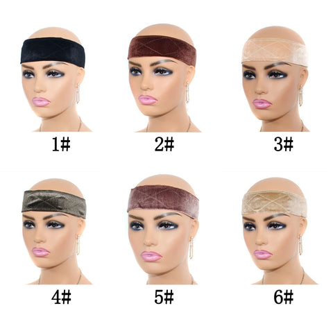 Velvet Adjustable No-Slip Headband Wig Grip Band Secure Fixed Design Hair Accessory for Keeping Wig in Place