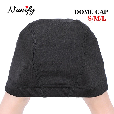 Nunify 1PCS S M L Wholesale Spandex Dome Cap For Bonnet Perruque Black Hairnet Dome Cap Swimming Wig Accessories Wholesale