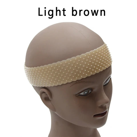 Silicone Wig Headband 1Pc Non-Slip Elastic Wig Grip Band for Fix Wigs for Women Men Wigs Accessories 5 Colors Optional