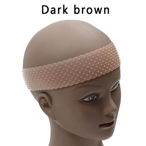 Silicone Wig Headband 1Pc Non-Slip Elastic Wig Grip Band for Fix Wigs for Women Men Wigs Accessories 5 Colors Optional