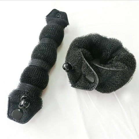 2PCS Hair Bun Maker Donut Magic Foam Sponge Easy Big Ring Former Hair Styling Tools Accessories For Girls Hair Donut Braider
