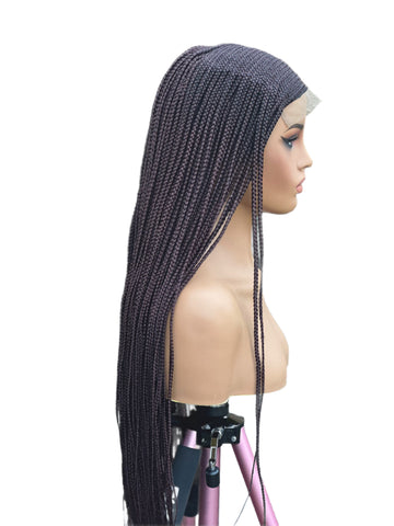 B2- Braided cornrow wig with 6 x 6 lace closure