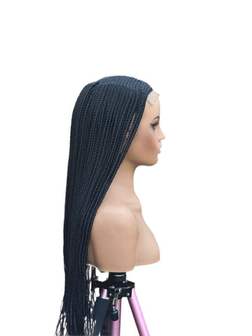 B2- Braided cornrow wig with 6 x 6 lace closure