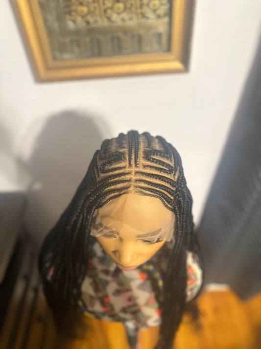A4-Tribal Boho Braided Wig