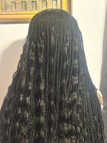 D7-Boho Synthetic Braided Lace Wig