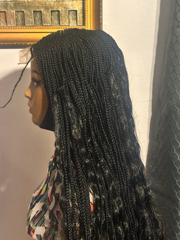 D7-Boho Synthetic Braided Lace Wig