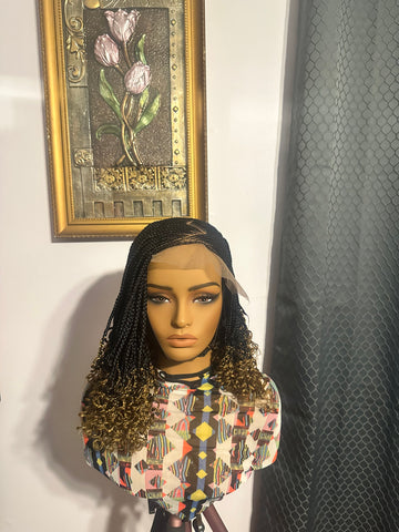 C9-Braided Ombre Lace Wig