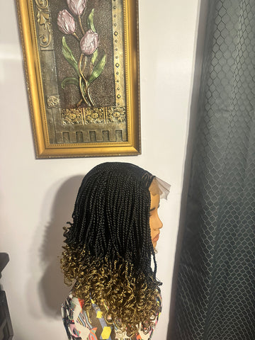 C9-Braided Ombre Lace Wig