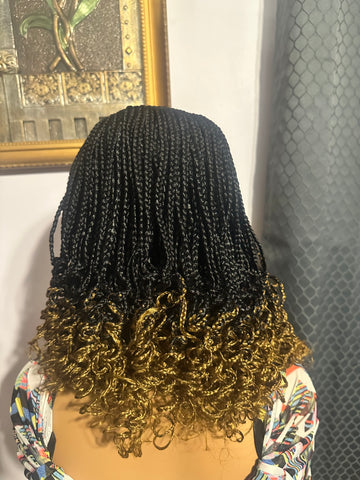 C9-Braided Ombre Lace Wig