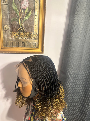 C9-Braided Ombre Lace Wig