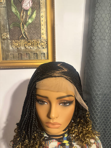 C9-Braided Ombre Lace Wig