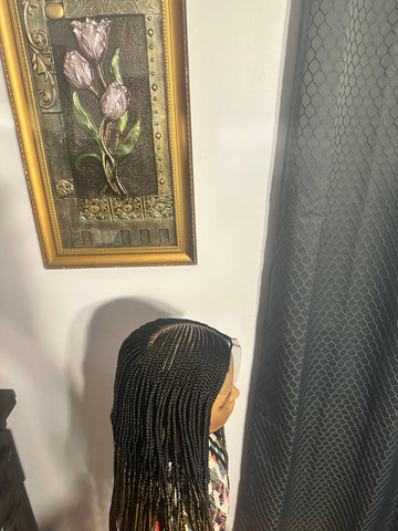 C6- Side Part Braided Lace Wig