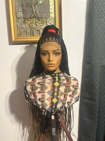 A10-Ombre Knotless Box Braid Lace Wig