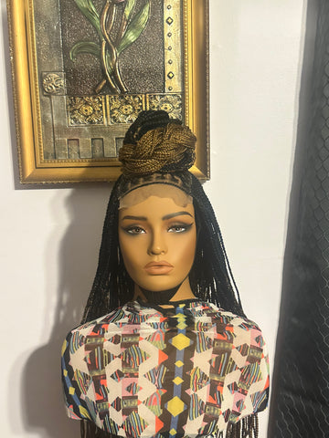 A10-Ombre Knotless Box Braid Lace Wig