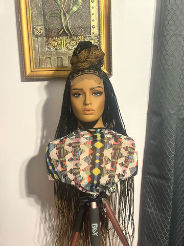 A10-Ombre Knotless Box Braid Lace Wig