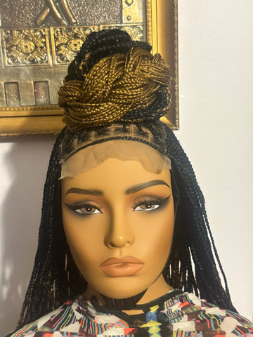 A10-Ombre Knotless Box Braid Lace Wig