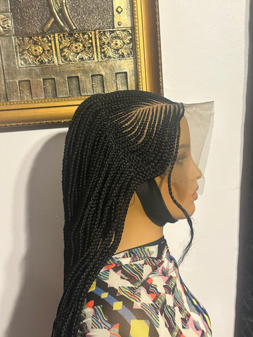 A5-13x6 Lace Braided Synthetic Wig
