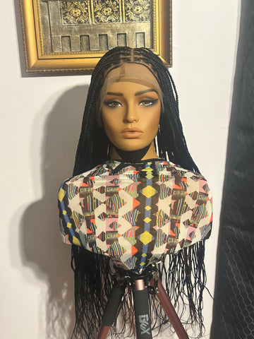A6- Full Lace Knotless Braided Wig