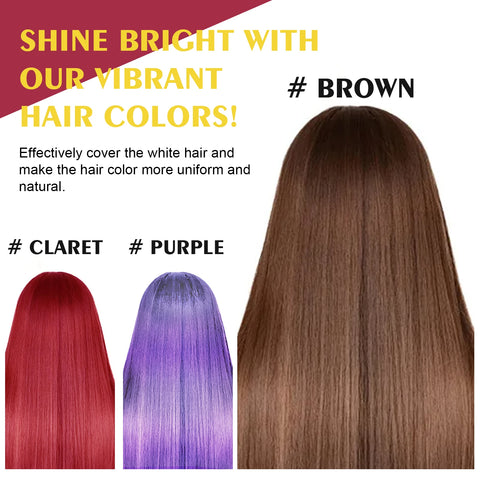 5Colors Hair Dyeing Shampoo 3in1 Rapid Hair Dyeing Repair Dry Cleaning Nourishing Hair Roots Restoration Coloring Black Shampoo